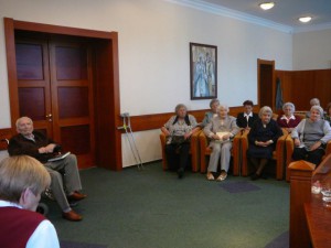 Slávnostné prijatie jubilantov z Denného centra Píly