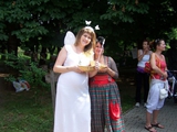 Deti oslavovali s klaunom
