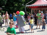 Deti oslavovali s klaunom