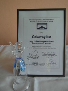Ľuboš Jánošík  s ocenením