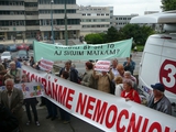 Protest za záchranu nemocníc