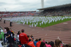 Prievidzské cvičenky na svetovej gymnaestráde