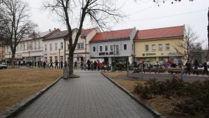 Živá reťaz v Prievidzi