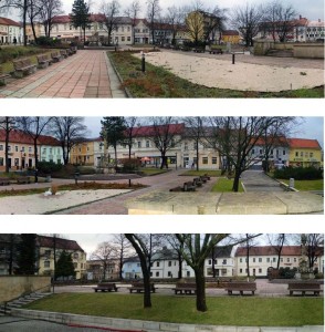 Časť námestie pred rekonštrukciou