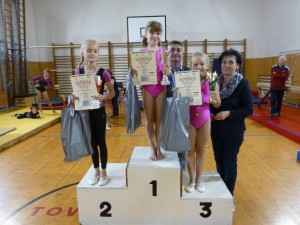 Gymnastky z Elánu Prievidza pokračujú úspešne v jesennej pretekárskej sezóne