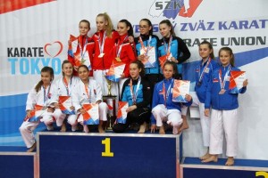 Šesť prievidzských karatistiek získalo zlato na GP Slovakia 2018