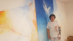 Originálny projekt nástennej maľby Dariny Struhárovej v Prievidzi
