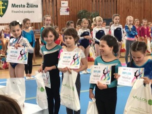 Úspešný víkend pre športové gymnastky z Elánu Prievidza