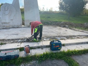 Projekt „Obnova Pamätníka SNP – Banská, Prievidza“  –  Celková obnova spodnej základovej plochy, ukončený