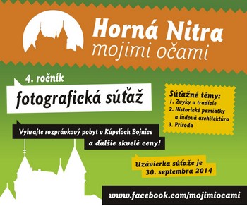 Zapojte sa do súťaže Horná Nitra mojimi očami 2014