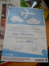 Spoločnosť UNICEF Slovensko poďakovala Prievidžanom za podporu