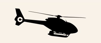 Práce vrtulníkom v Prievidzi